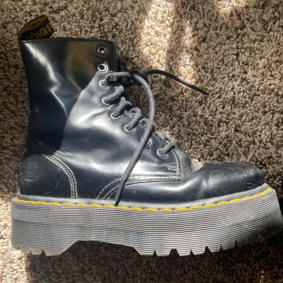 Dr. Martens Jadon Platform Boots – Black Patent Leather - Picture 3 of 5